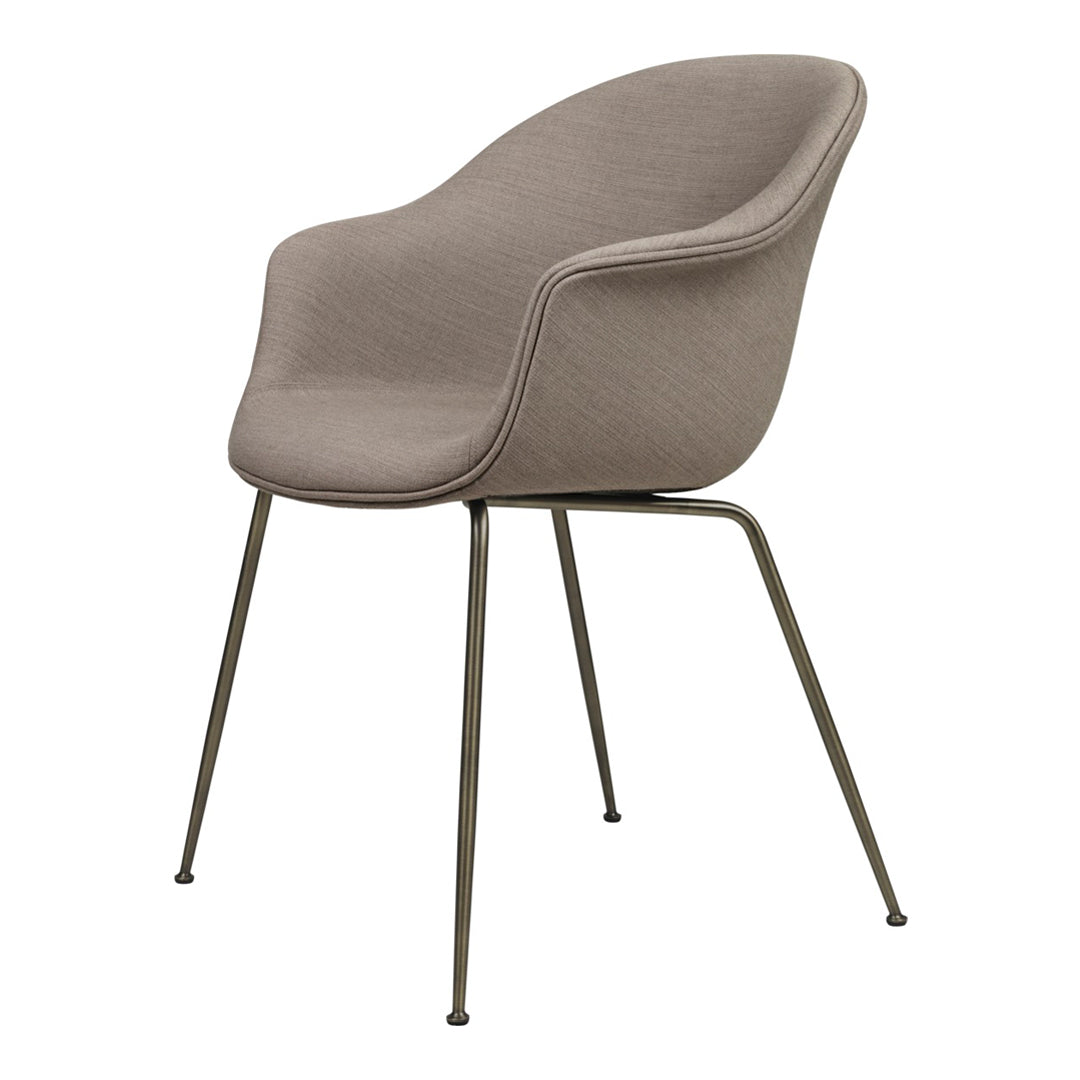Bat Dining Chair with Conic Base - Fully Upholstered Modern Kitchen & Dining Room Furniture for Home Decor