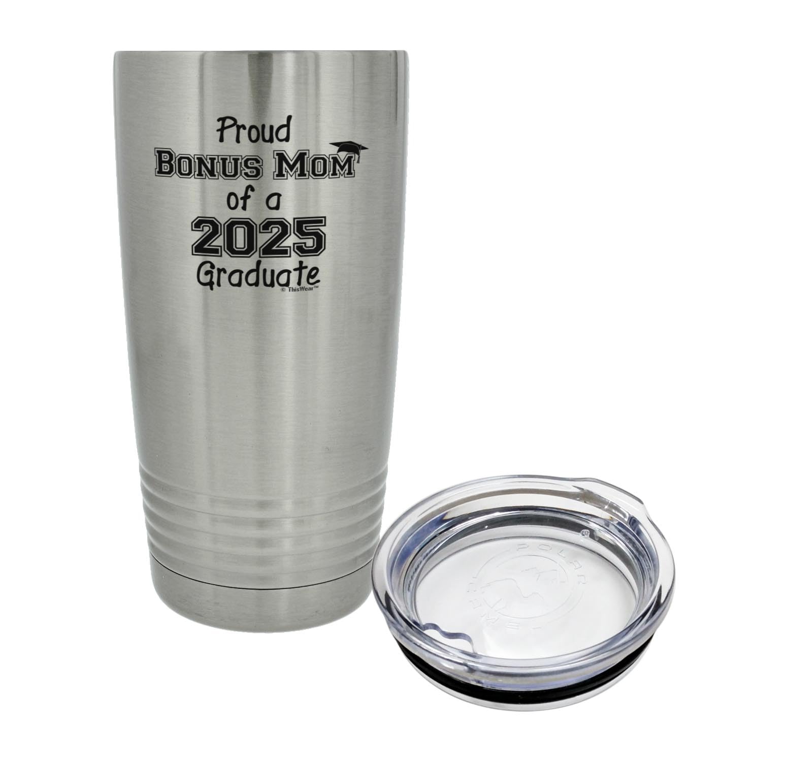2025 Graduation Gifts for Mom - 20oz Stainless Steel Insulated Travel Mug with Lid - Silver - Perfect for Coffee, Tea & Hot Drinks on Campus Tours & Graduation Ceremonies - ThisWear