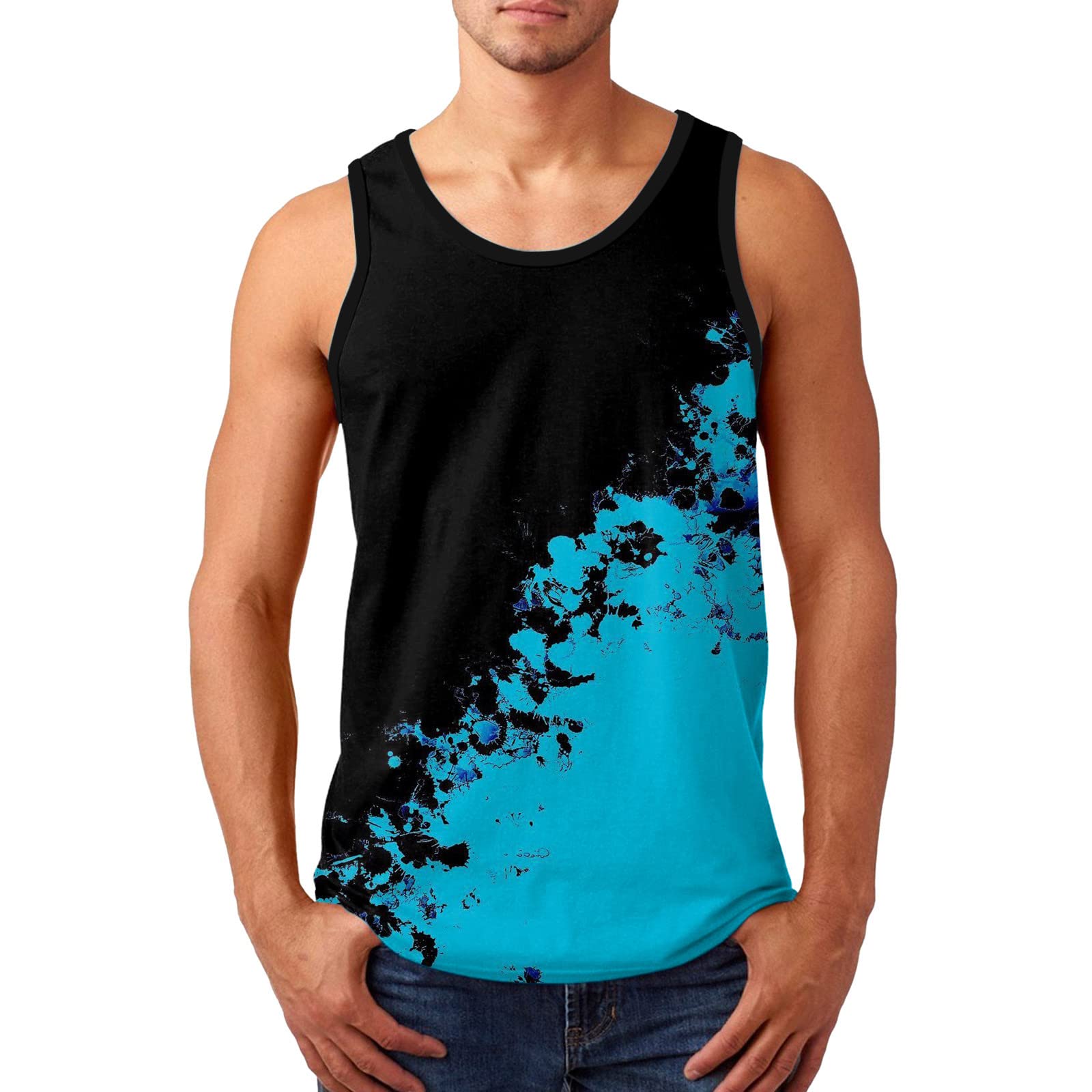 St. Patrick's Day Green Sleeveless Shirt for Men & Boys - Summer Printed Casual Beach Tank Top - Perfect for Sports, Hawaii Vacations & Irish Festivals