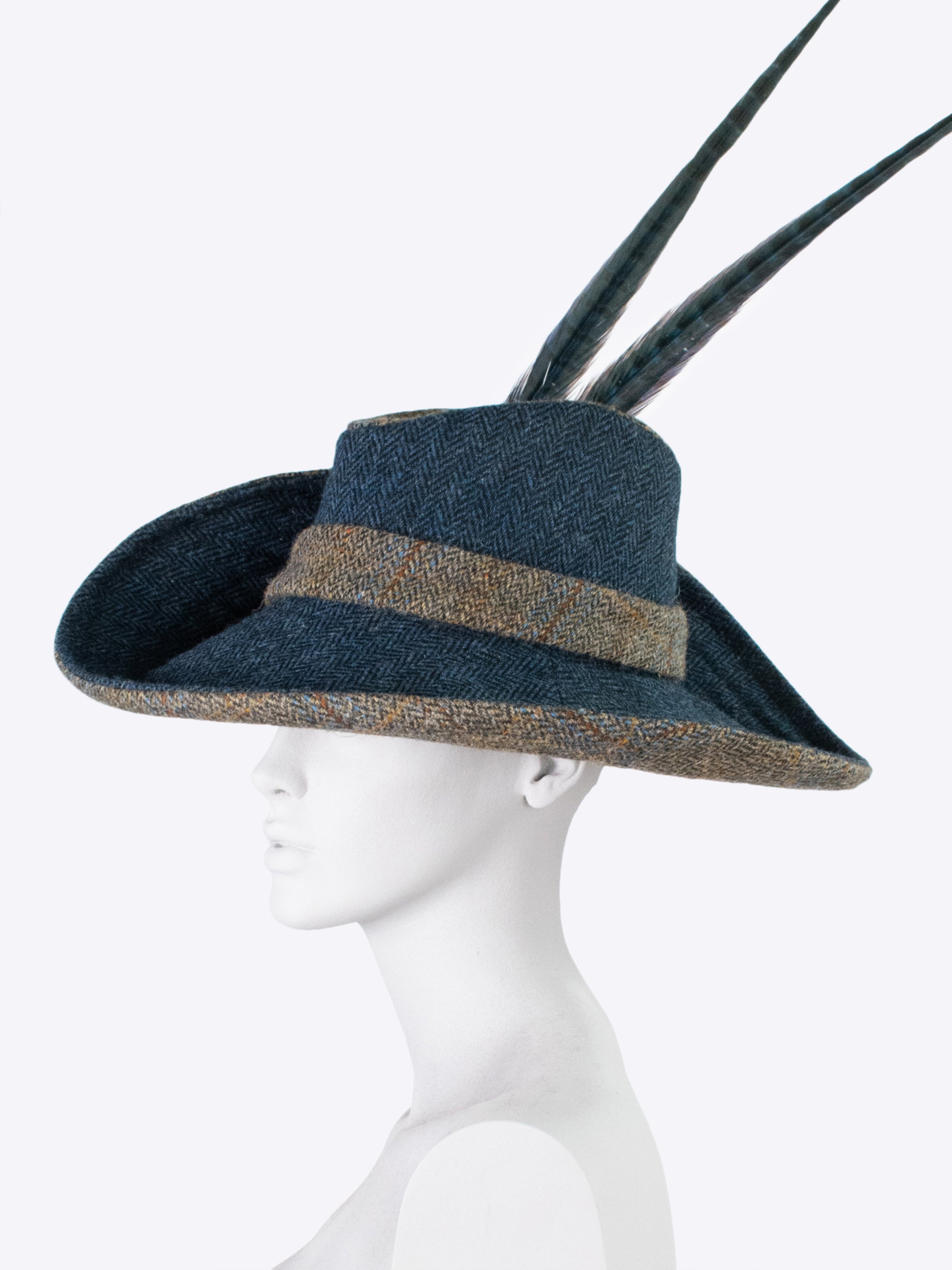 Waterproof Wide Brim Sun Hat for Women - Navy Blue & Sage Green - Perfect for Beach, Hiking, and Outdoor Activities
