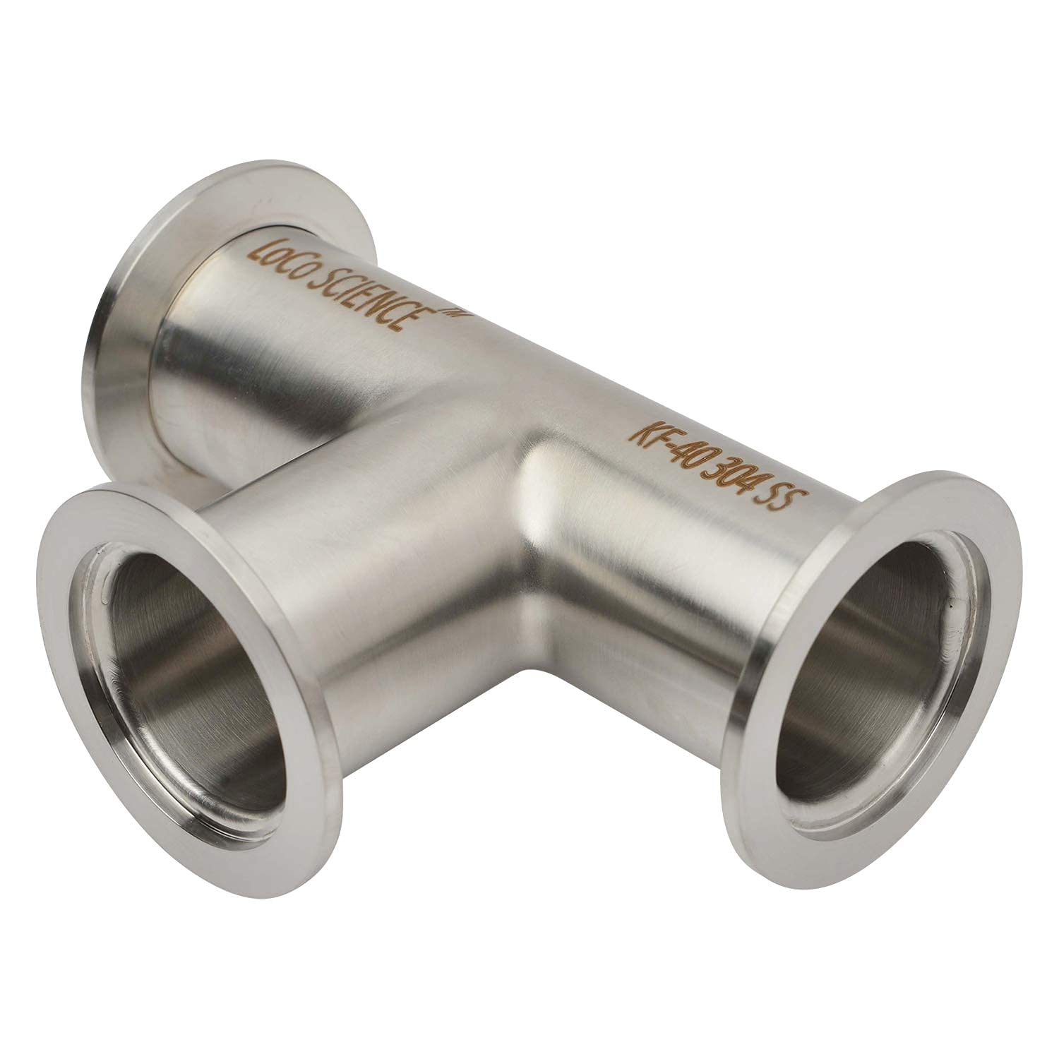 Stainless Steel KF-40 Vacuum Pipe Fitting Tee Adapter - High-Quality Lab & Industrial Equipment for Vacuum Systems