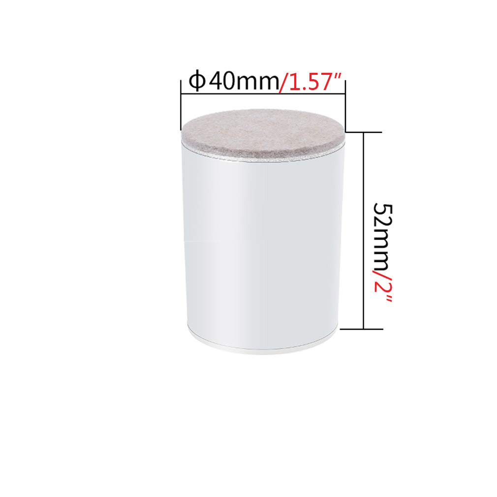 4-Pack Heavy Duty Steel Furniture Risers - Self-Adhesive Bed & Sofa Lift Risers (40x52mm, White) - Supports 500kg for Beds, Couches, Tables & Chairs - Perfect for Home, Office & Dorm Room Furniture Elevation