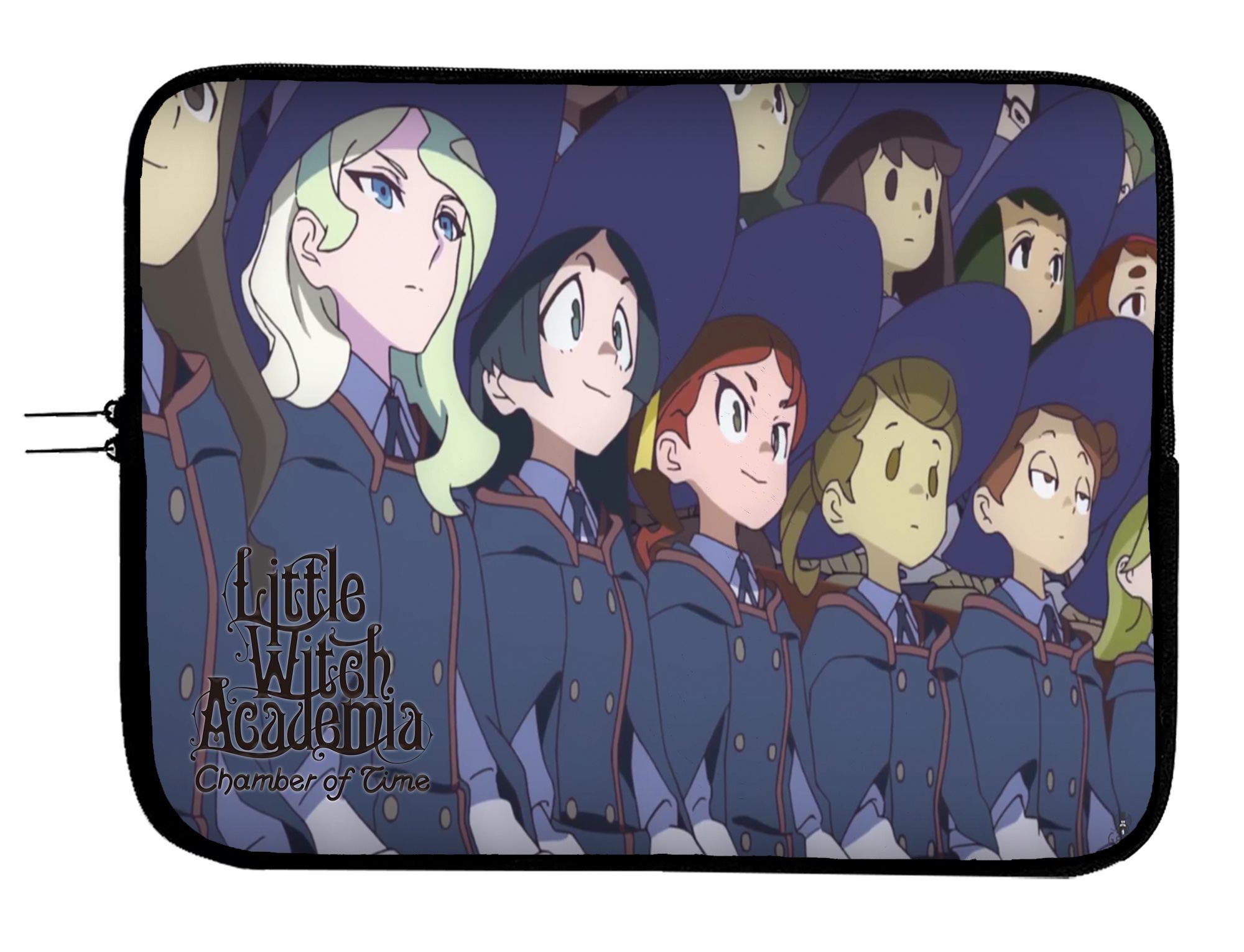 Little Witch Academia Anime Laptop Sleeve Bag with Mousepad - Compatible with 13 Inch Notebooks, Tablets & All Laptops - Perfect for School, Work & Travel