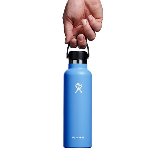 21 oz Standard Mouth Water Bottle - BPA Free, Leak Proof Stainless Steel Insulated Bottle for Gym, Hiking & Everyday Use