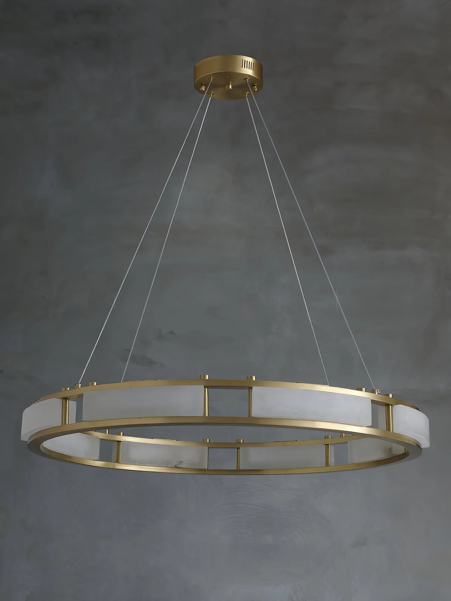 Elegant Qatar Alabaster Chandelier - Handcrafted Luxury Crystal Ceiling Light Fixture for Dining Room, Living Room & Bedroom Decor