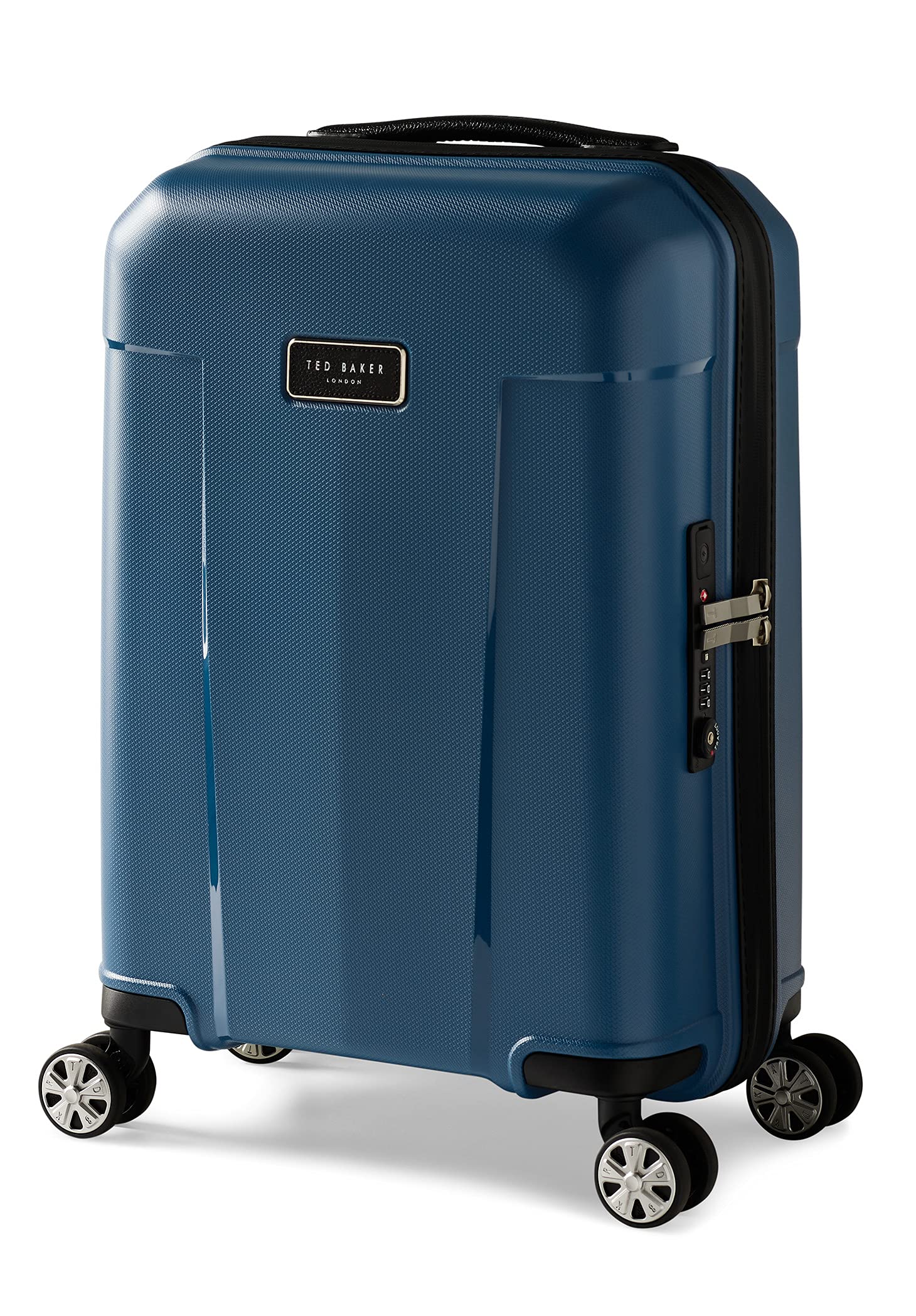 Ted Baker Baltic Blue 20-Inch Carry-On Luggage - Lightweight Spinner Suitcase for Travel, Business Trips & Weekend Getaways