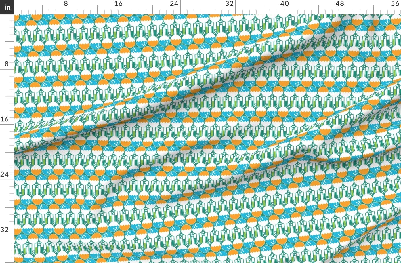 Bubbles Nursery Science Chemistry Lab Kids Printed Denim Fabric by The Yard - Durable Bottomweight Fabric for Apparel, Home Decor & Upholstery - Perfect for DIY Projects, Kids' Clothing & Nursery Decor