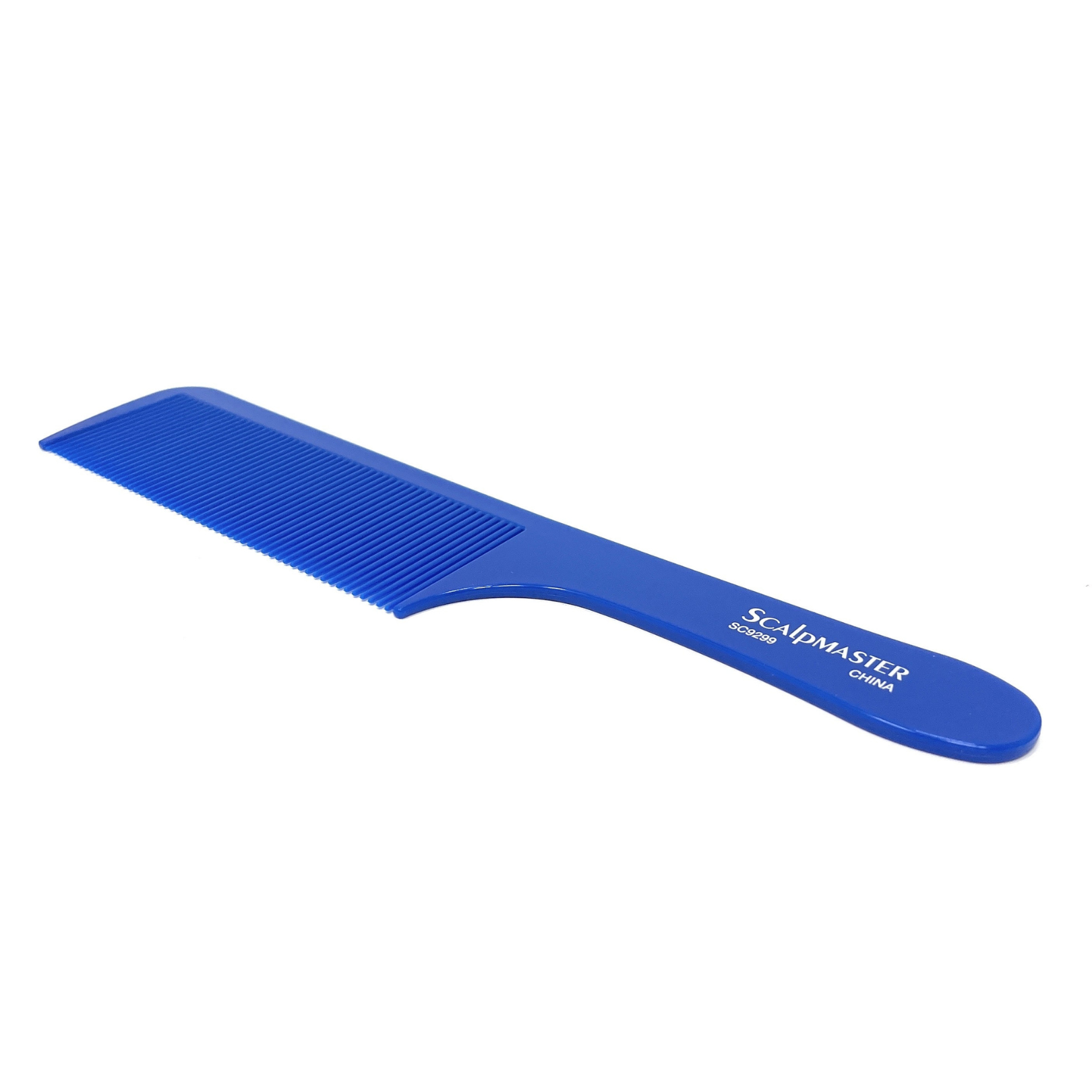 Scalpmaster Fade Clipper & Blending Comb Set - 2 Pack Flexible Hair Cutting Combs for Professional Barber Fades & Blends (Blue) - Perfect for Home Haircuts & Salon Styling