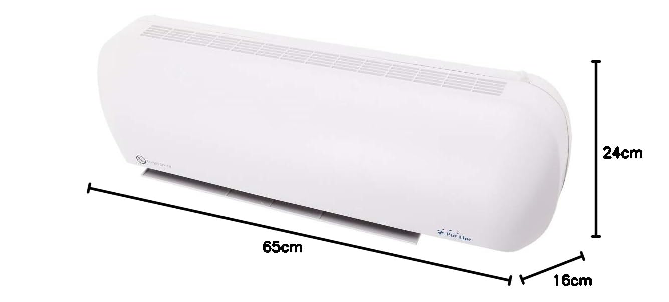 PURLINE HOTI M70 Wall Mounted Ceramic Heater 1000W/2000W with Timer & Remote Control - Perfect for Bedroom, Office, and Home Heating