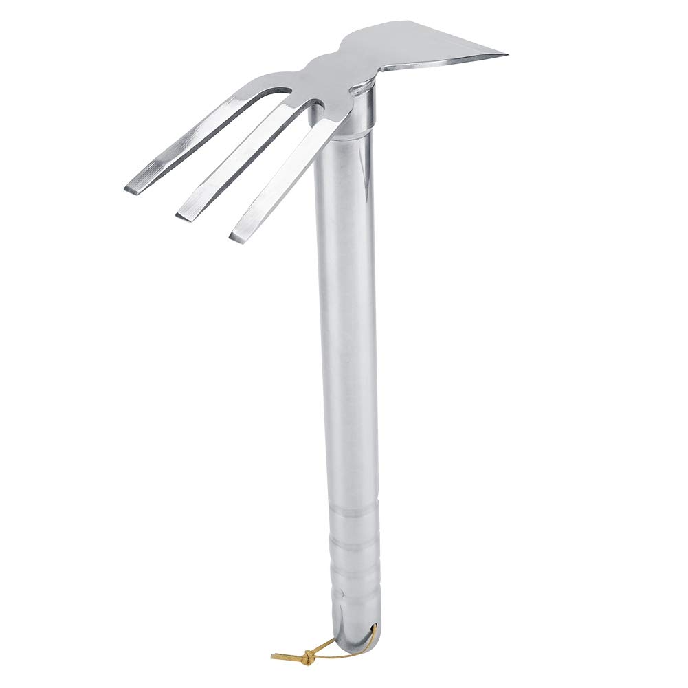 Premium High Hardness Steel Mini Garden Tool Set - Durable Rake, Rubber Cultivator & Short Claw for Outdoor Gardening, Weeding, and Soil Aeration (Perfect for Small Spaces, Flower Beds & Container Plants)