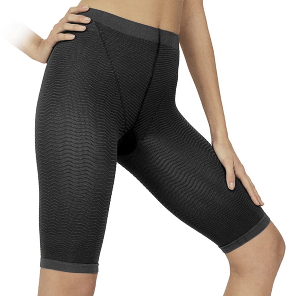 Solidea Medical 0357A5 Active Compression Socks for Men & Women - Medium & Large Size, Black - Ideal for Running, Travel & Varicose Vein Relief