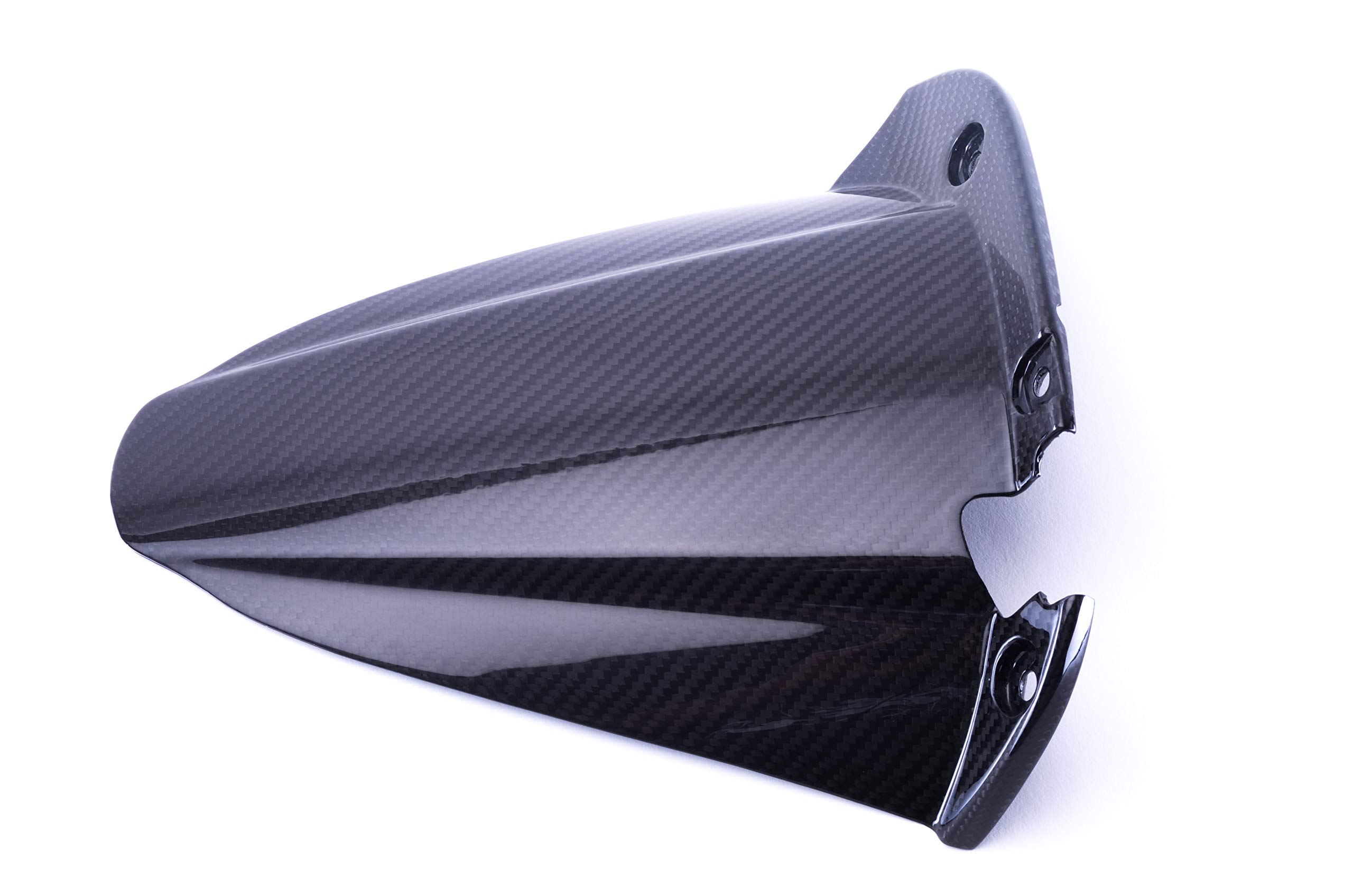 Bestem CBBU-HGR-MT Full Carbon Fiber Twill Press Molded Rear Hugger for EBR 1190 RX/SX Motorcycles - Lightweight Protection & Style Upgrade for Racing & Street Riding