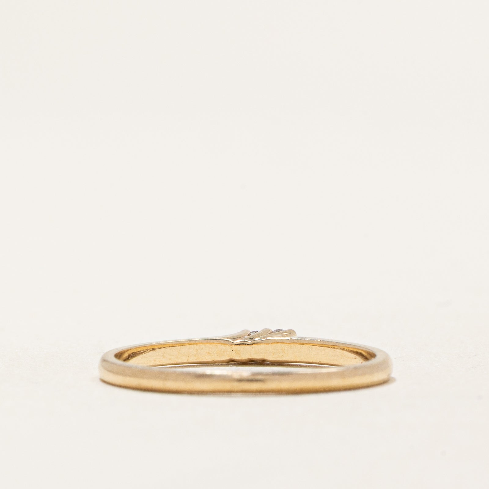 0.02ctw Two Stone Diamond Wedding Band Ring - Size 6.25 | Elegant & Durable for Engagement, Anniversary & Everyday Wear