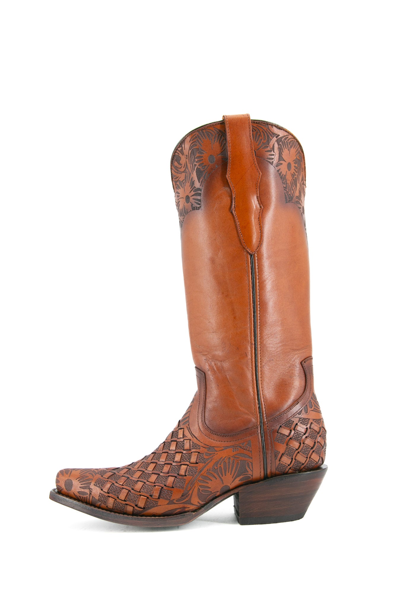 Handcrafted Maya Tooled Snip Toe Cowgirl Boots for Women | Western Fashion & Country Dance | Perfect for Rodeo, Line Dancing & Everyday Wear