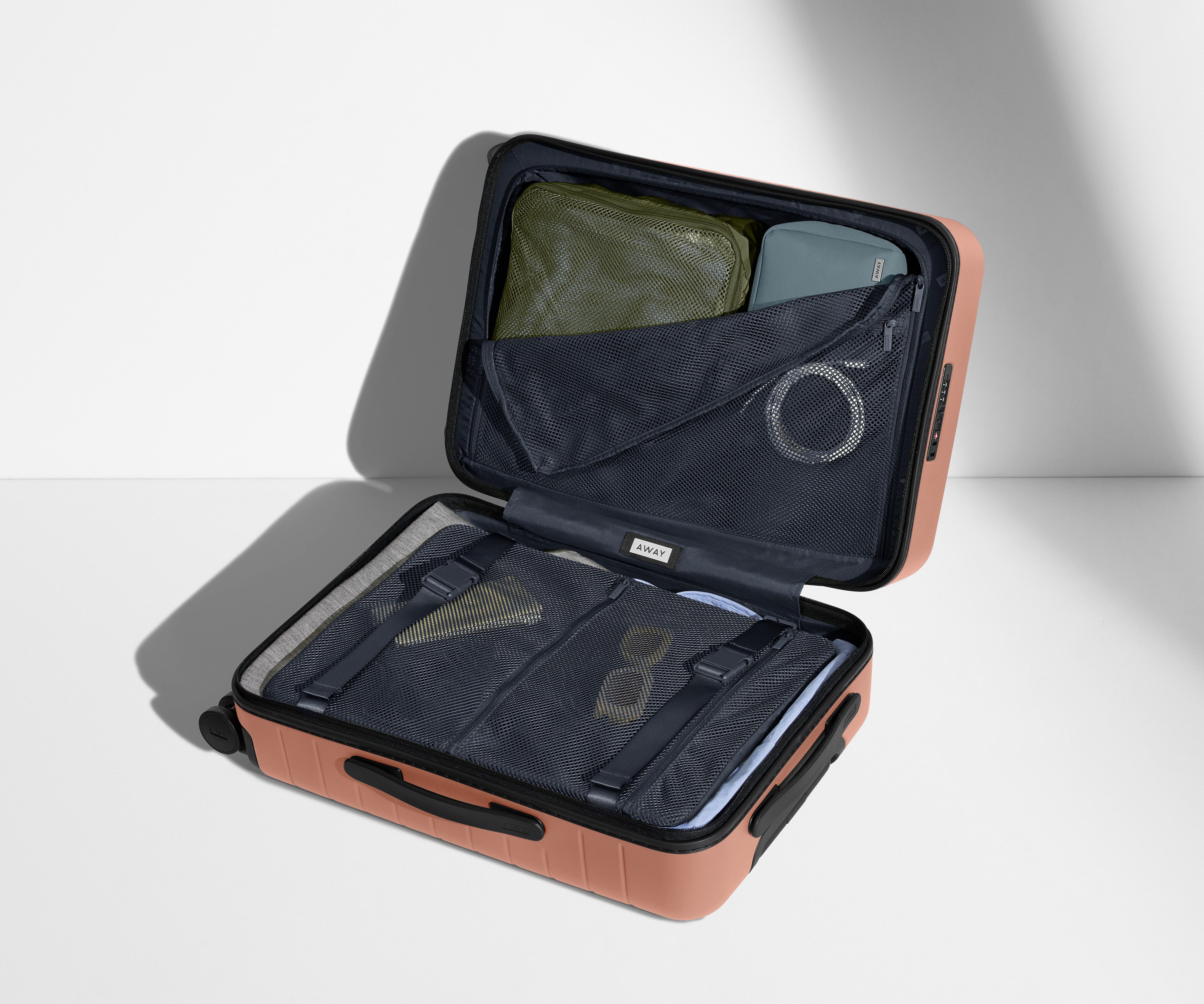 Premium Clay Pink Carry-On Luggage - Lightweight & Durable Suitcase for Travel, Business Trips & Weekend Getaways