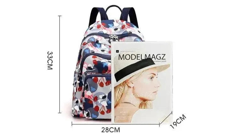 Stylish Waterproof Women's College Backpack for School, Travel & Outdoor Adventures - Lightweight Laptop Bag with USB Charging Port