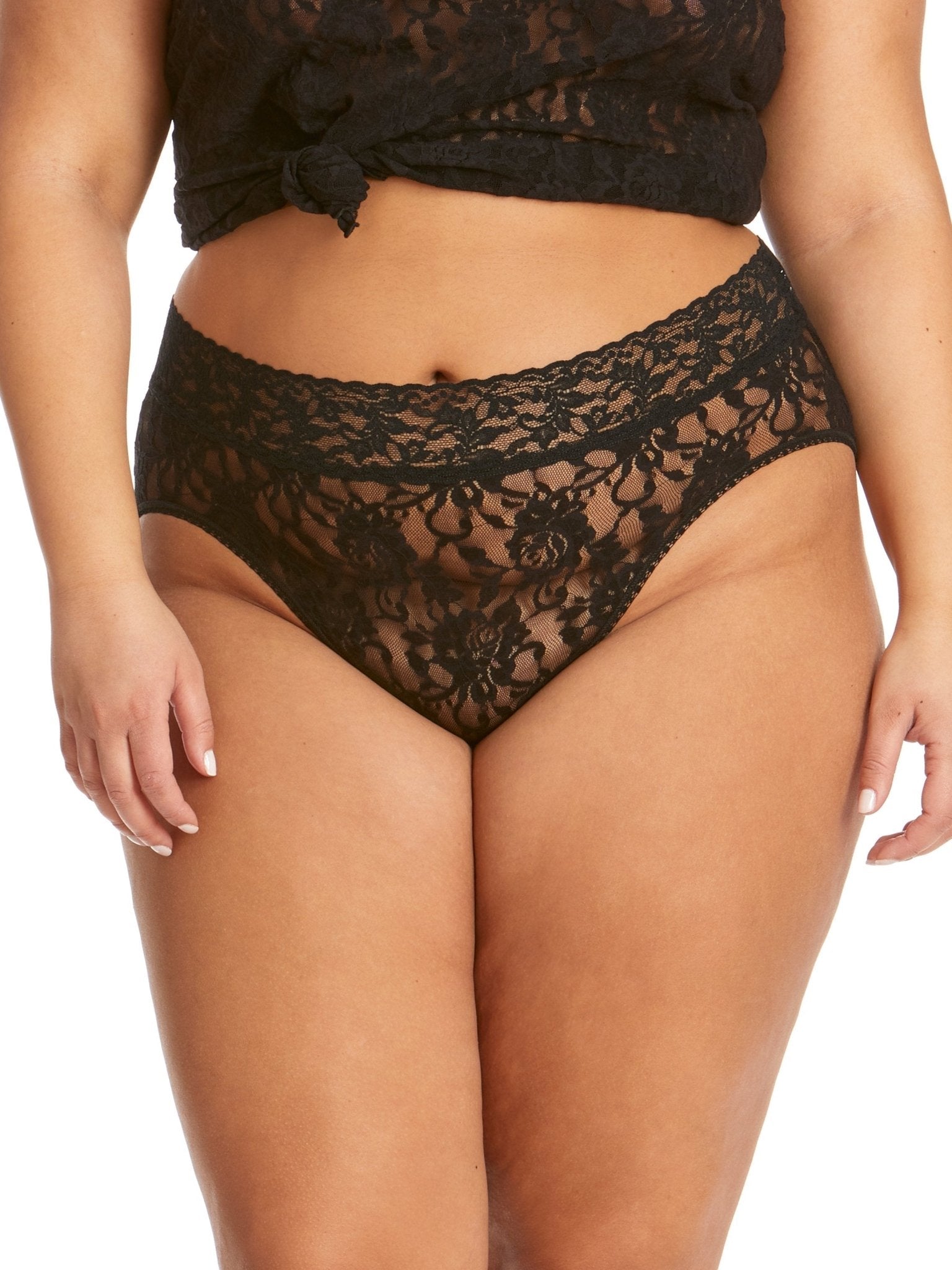 Plus Size Lace French Brief Panties for Women - Comfortable & Sexy Underwear for Everyday Wear or Special Occasions
