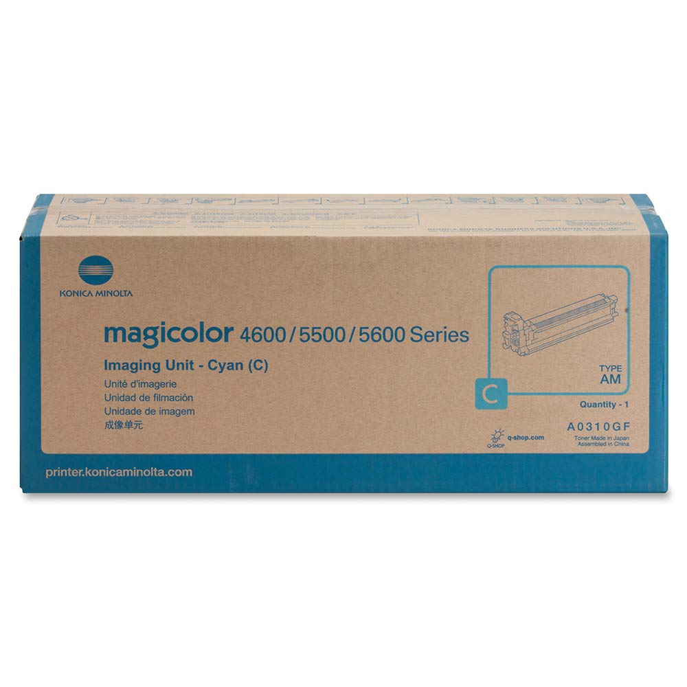 Konica Minolta A0310GF Cyan Imaging Unit - High-Quality Printer Toner Cartridge Replacement for Office & Home Printing