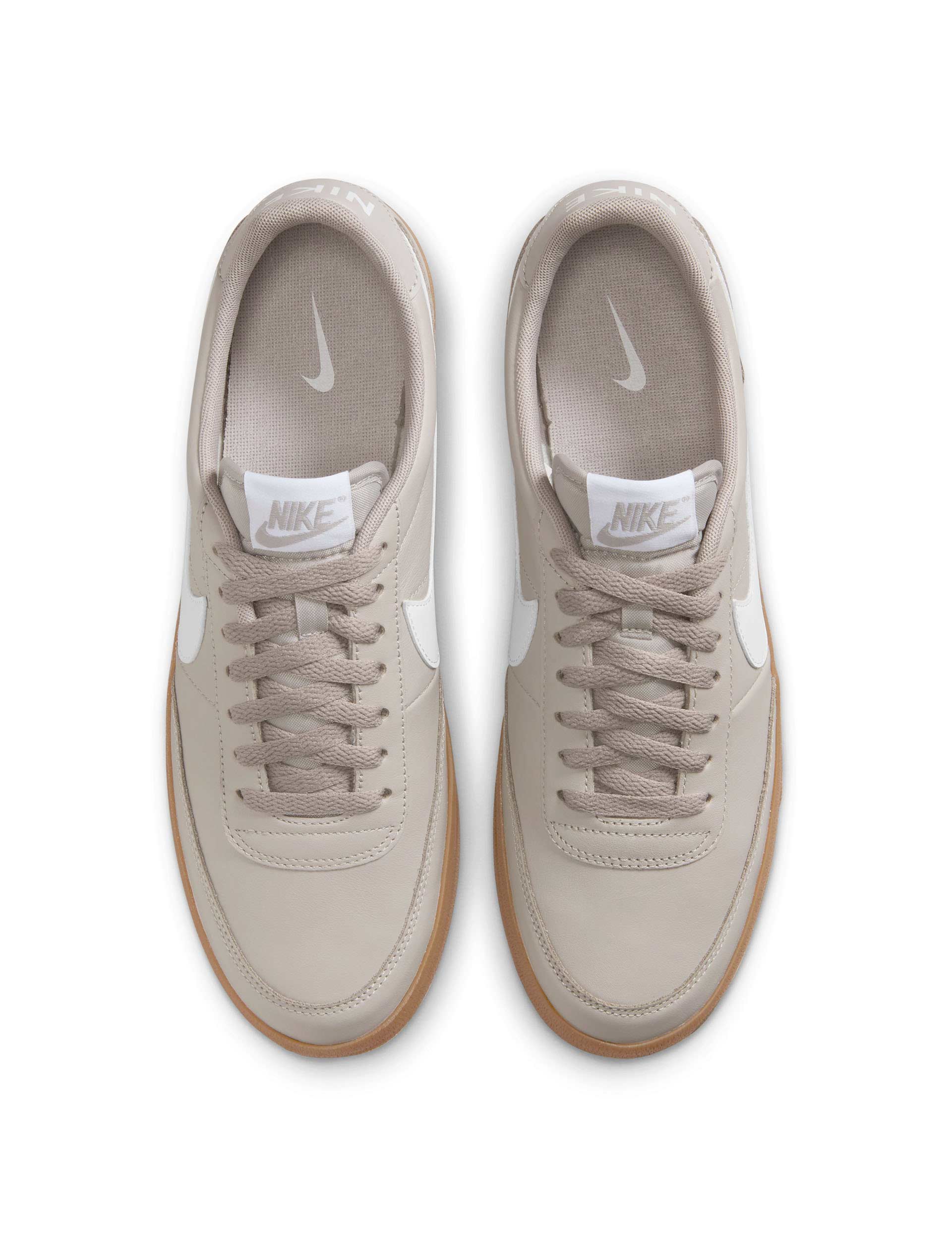 Nike Killshot 2 Leather Sneakers - College Grey/White/Gum Medium Brown | Casual Comfort Shoes for Men | Perfect for College Campus, Streetwear & Everyday Wear