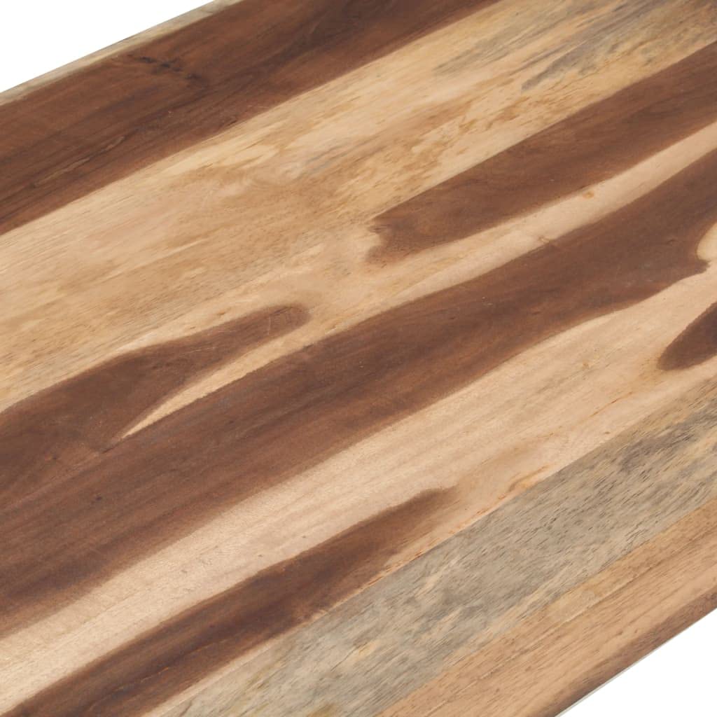 Solid Wood Coffee Table 47x24x16 Inches - Square Sheesham Wood Center Table for Living Room, Bedroom & Study - Rustic Modern Furniture for Home Decor, Entertaining & Relaxation