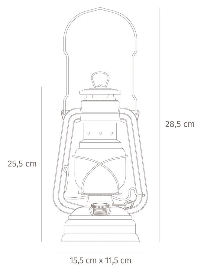 Feuerhand Baby Special 276 Hurricane Lantern - Vintage Outdoor Camping Light for Emergency, Garden, Patio & Power Outages