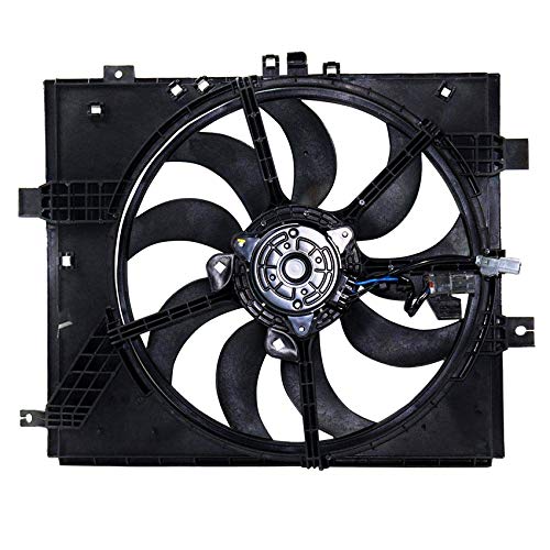 RAREELECTRICAL Replacement Cooling Fan Compatible with 2014-2019 Nissan Versa Note Automatic - Part Numbers 21481-3Ab3a, 214813Ab3a, 21481-9Kk0a, 214819Kk0a, Ni3115143 - Perfect for Engine Overheating Prevention & Summer Driving