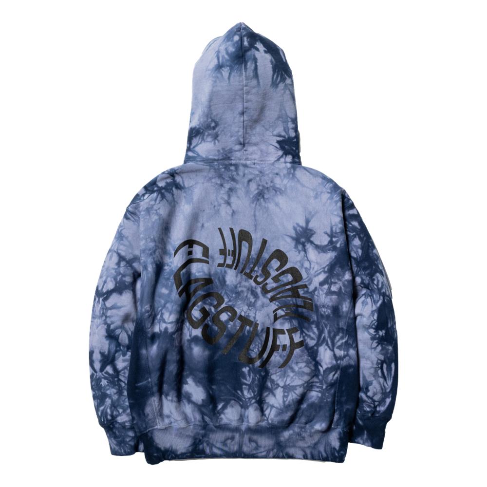 FLAGSTUFF Tie Dye Hoodie Navy Blue - Stylish & Comfortable Pullover Sweatshirt for Men & Women | Perfect for Casual Wear, Street Fashion & Outdoor Activities