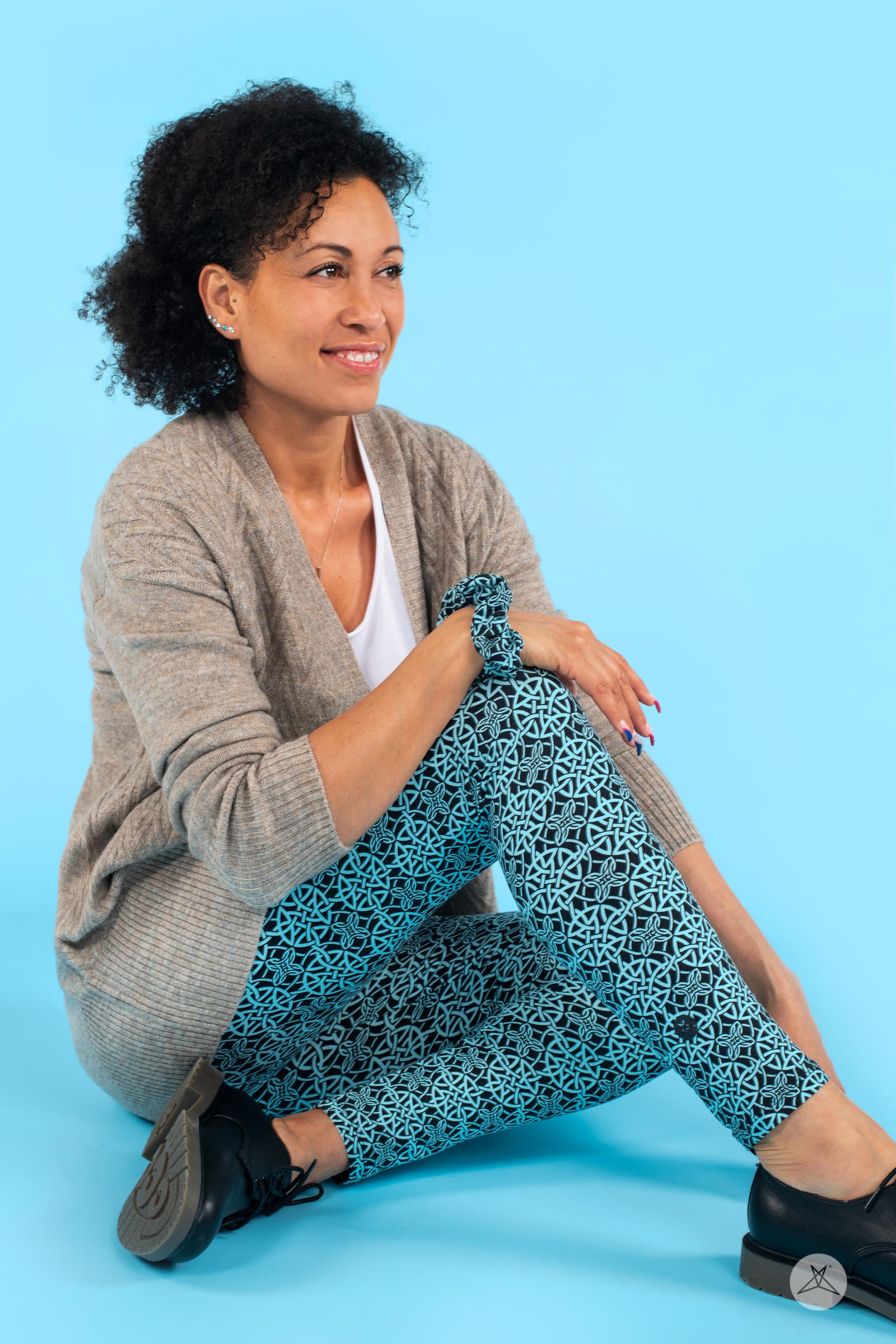 Celtic Rain 2.0 Patterned Leggings - Women's Yoga Pants with Unique Design for Workout, Running & Casual Wear