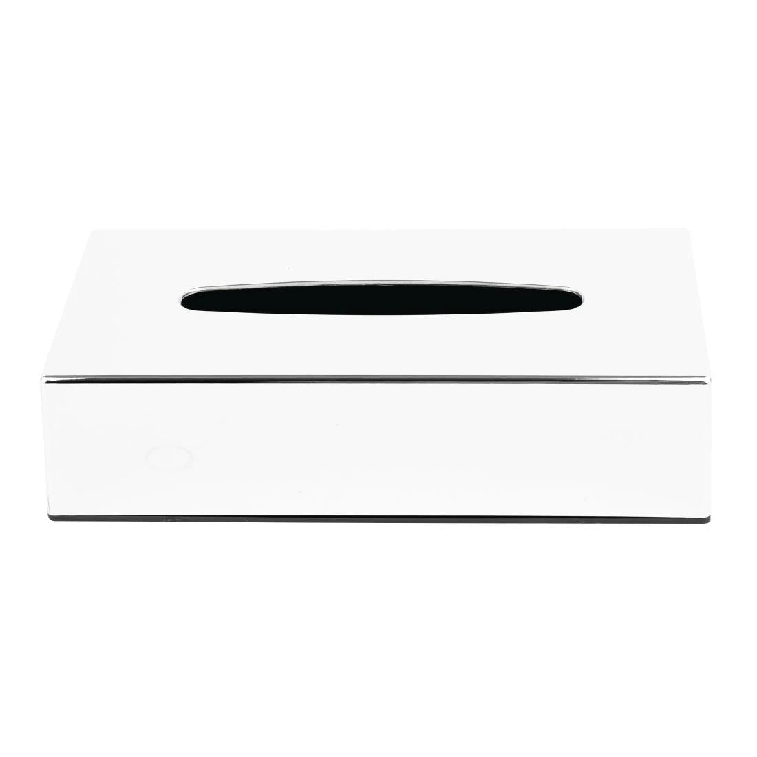 Bolero Chrome Rectangular Tissue Holder - Elegant Bathroom & Living Room Tissue Box Cover - Perfect for Home, Office, and Guest Room Decor