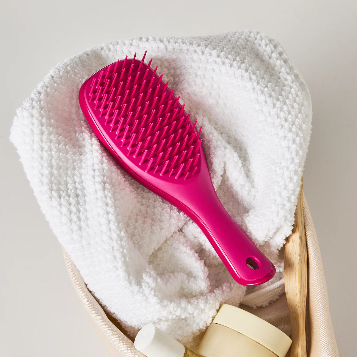 Tangle Teezer Mini Ultimate Detangler Hair Brush - Compact Travel Hairbrush for Smooth & Tangle-Free Hair - Perfect for Kids, Travel, Gym & On-The-Go Styling