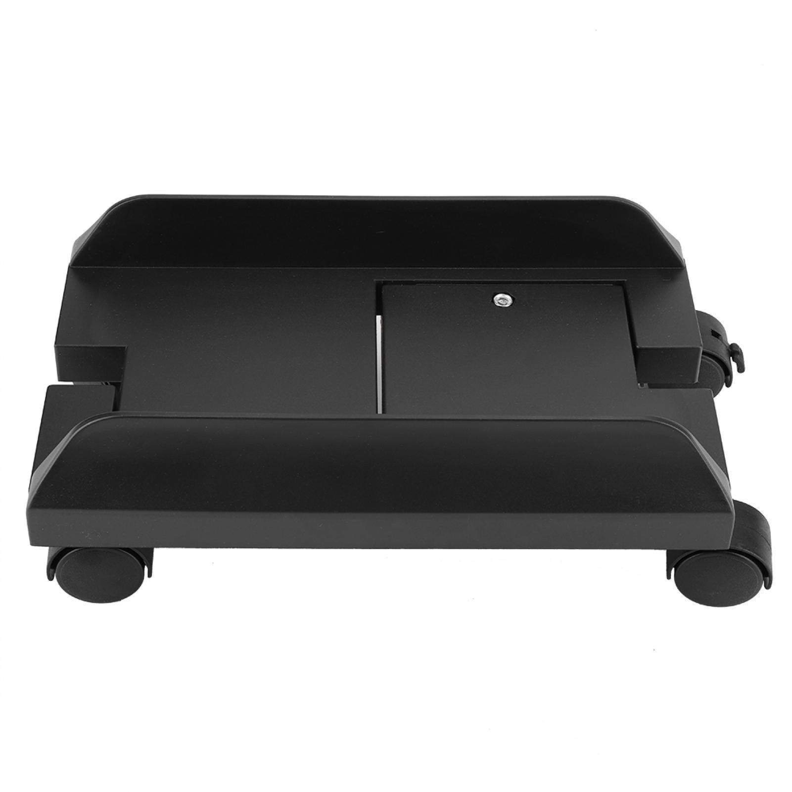 Kuuleyn Removable Computer Case Holder Stand Bracket - Desktop PC Mainframe Storage Rack with Brake (Black) | Perfect for Gaming Setup, Office Workstation & Home Computer Organization