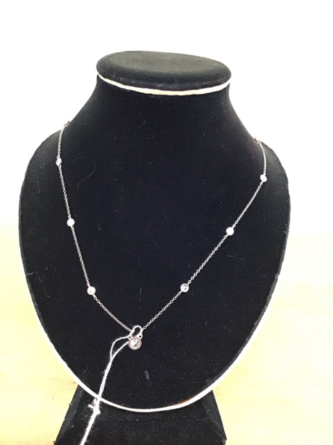 18K Gold Cartier-Inspired Diamond Tennis Necklace - Elegant Jewelry for Women, Perfect for Weddings, Parties & Special Occasions