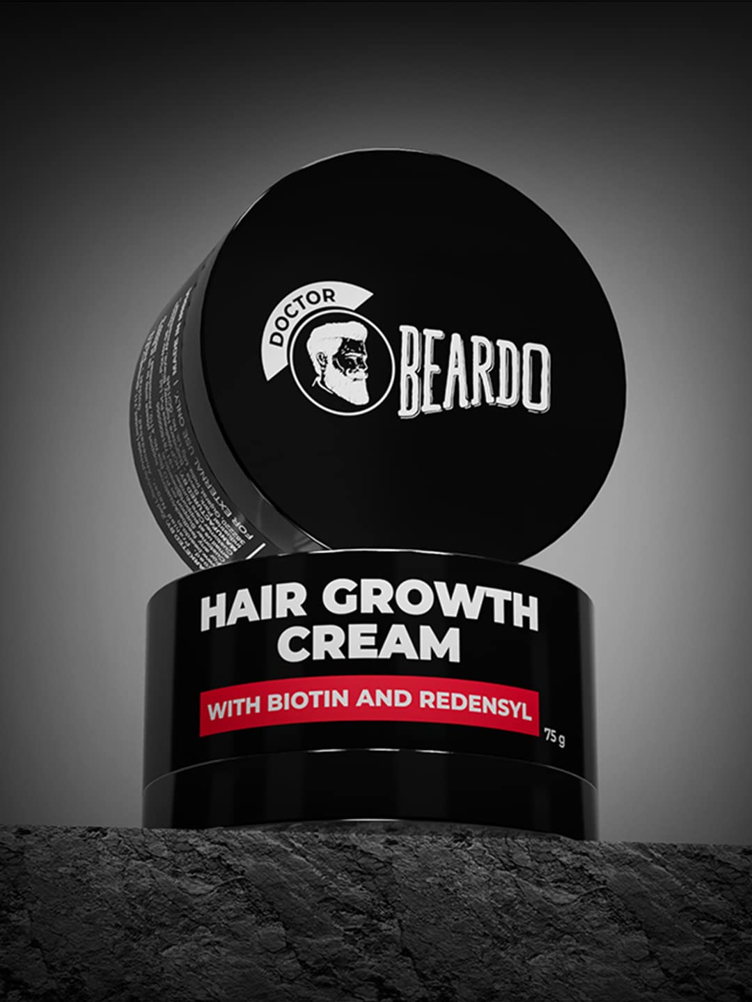 BEARDO Hair Growth Cream for Men - 75g | Redensyl & Biotin Enriched | Daily Nourishing & Moisturizing Treatment | Non-Sticky Formula with Onion Oil | Promotes Thicker, Healthier Hair | Perfect for Daily Use & Scalp Care