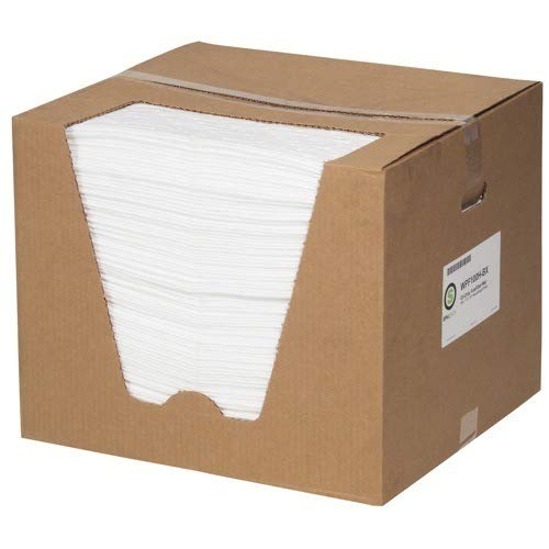 Spilltech WPF100H-BX Oil-Only FineFiber Absorbent Pads - 100 Count | Industrial & Garage Oil Spill Cleanup | Fast-Absorbing, High-Capacity Pads for Workshops, Auto Shops & Factories