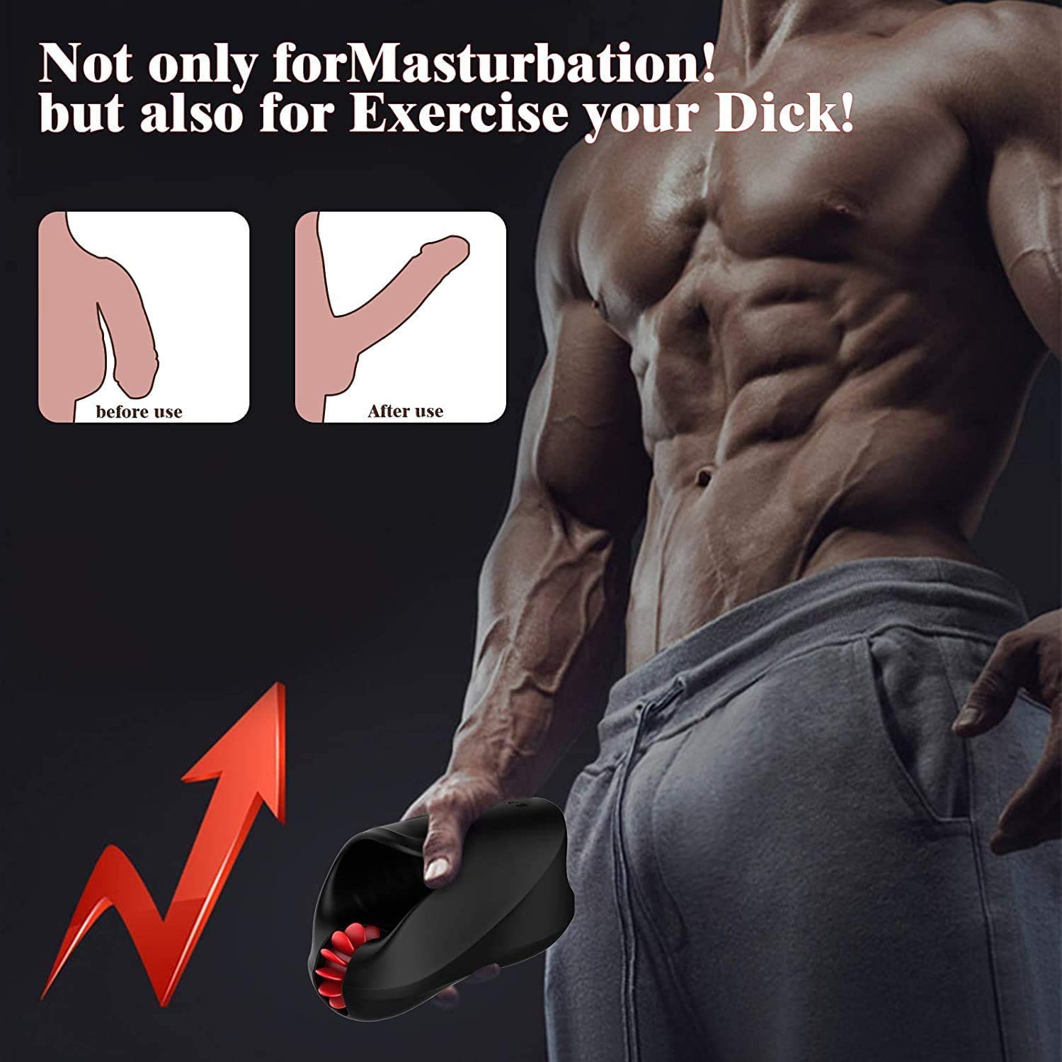 Btrice Electric Male Masturbator with 5 Tongue Modes - Automatic Vibrating Airplane Cup for Enhanced Pleasure | Perfect for Solo Play, Couples Fun & Discreet Personal Use