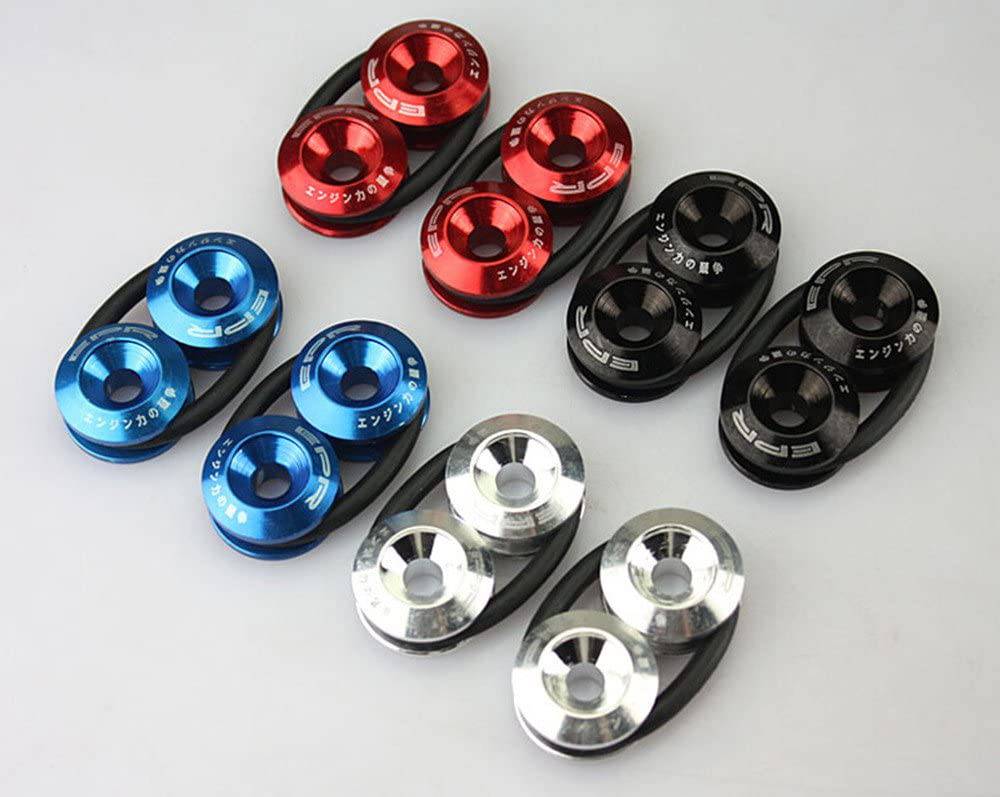 JDM Quick Release Fasteners Kit for Car Bumpers, Trunk & Fender Hatch Lids - Secure Fastening Solution for Racing, Drifting & Custom Car Modifications