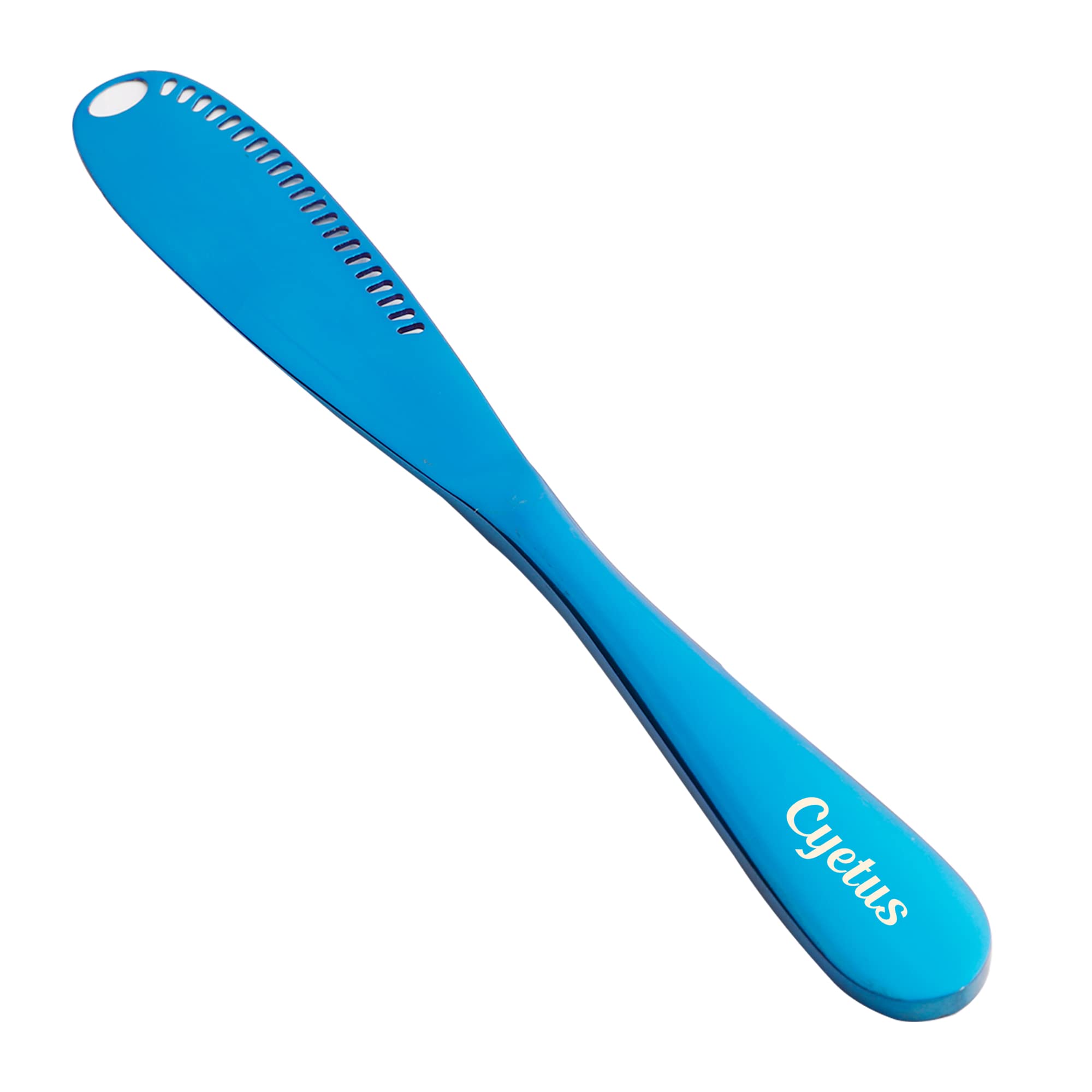 CYETUS Stainless Steel Butter Knife - Multifunctional Spreader for Bread, Toast, Bagels - Perfect for Butter, Jam, Peanut Butter, Cream Cheese - Ideal for Breakfast, Brunch & Baking (Blue)