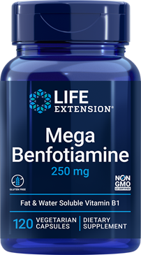 Premium Mega Benfotiamine 250mg Supplement - Advanced Fat-Soluble Vitamin B1 for Nerve Support & Blood Sugar Balance - Ideal for Diabetics, Neuropathy & Energy Boost