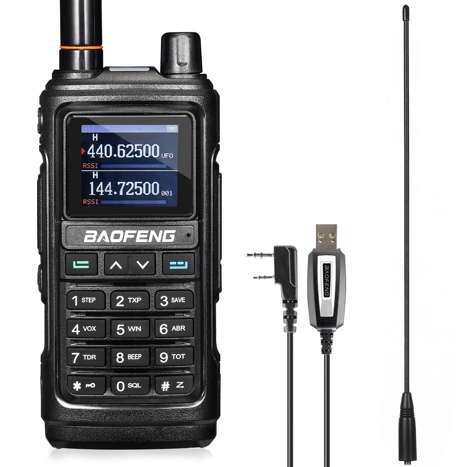 Baofeng UV-17R Dual Band Two Way Radio - 5W High Power, 999 Channels, Remote Frequency Copy, Color LCD Screen, 1800mAh Battery, NOAA Weather Alert & FM Radio - Ideal for Outdoor Adventures, Emergency Communication, and Ham Radio Enthusiasts