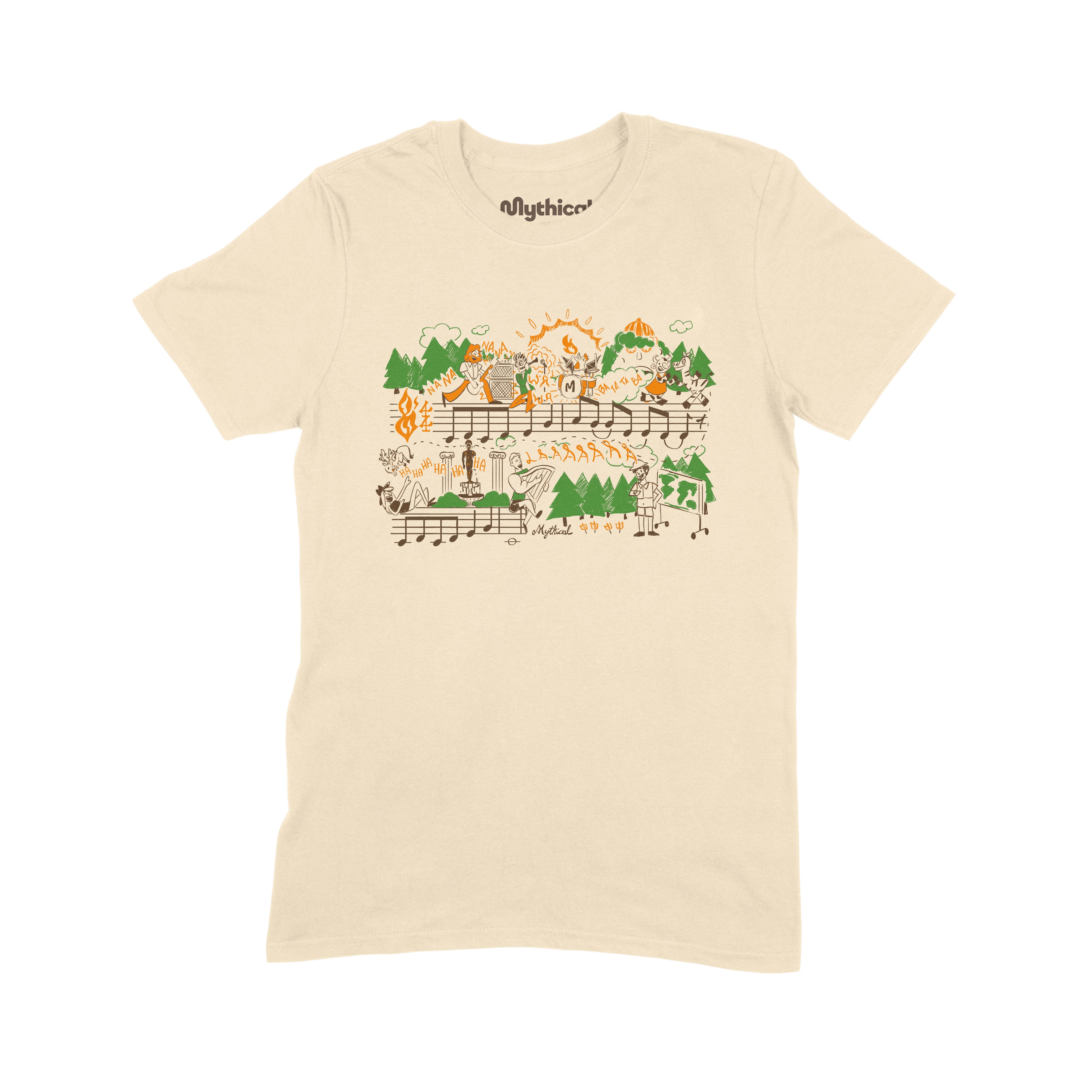 GMM Theme Song T-Shirt - Soft Cotton Crewneck Tee for Men & Women (Sand Color) | Perfect for Casual Wear, Fan Merch, and Everyday Outfits