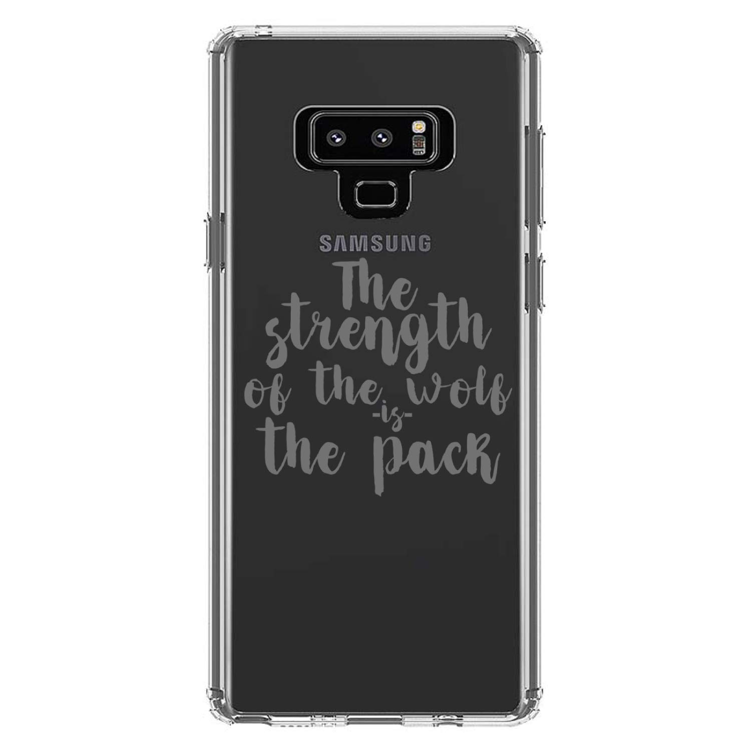 Premium Clear Shockproof Hybrid Case for Samsung Galaxy Note 9 (6.4 Inch) - Durable TPU Bumper + Acrylic Back Cover with Tempered Glass Screen Protector - Perfect for Daily Protection & Outdoor Activities