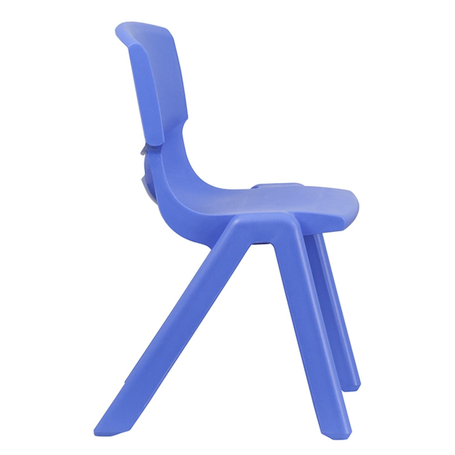Flash Furniture Whitney 2-Pack Blue Plastic Stackable School Chairs - 15.5
