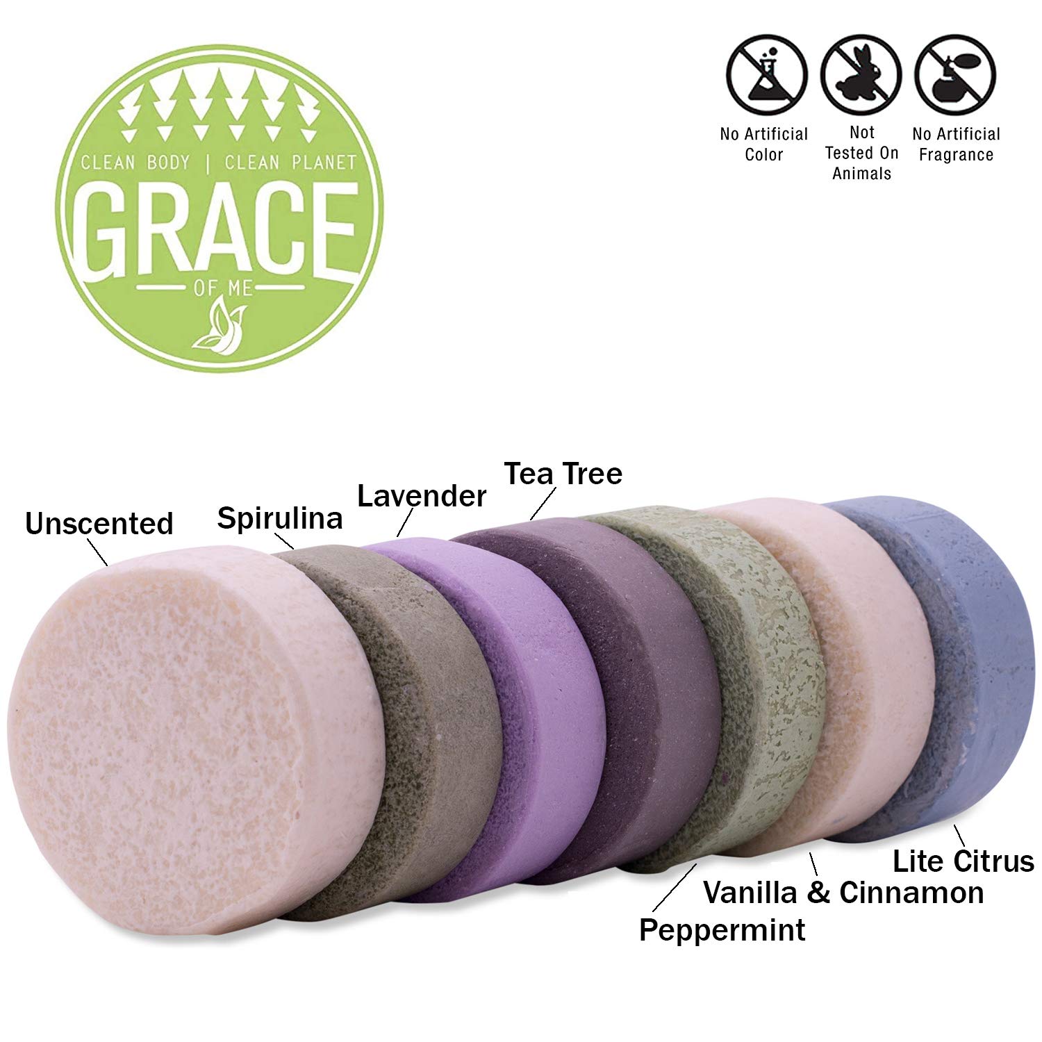 Grace of Me 2% Pyrithione Zinc Shampoo Bar with Shea Butter - 4oz Sweet Vanilla & Cinnamon Scent - Dandruff Control & Scalp Care for Men & Women - Perfect for Travel, Gym & Daily Hair Wash Routine
