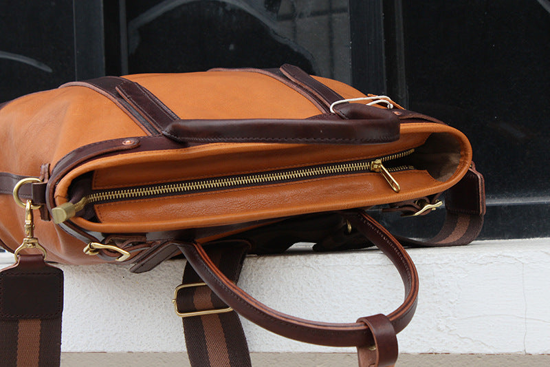 Premium Italian Leather Work Tote Bag for Women - Professional Office Briefcase & Laptop Bag - Stylish Business Handbag for Commuting, Meetings & Travel