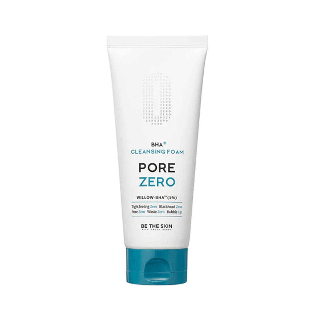 Be The Skin BHA+ Pore Zero Cleansing Foam 150g - Deep Pore Cleanser for Oily & Acne-Prone Skin | Daily Face Wash for Blackhead Removal & Oil Control | Perfect for Morning & Night Skincare Routine