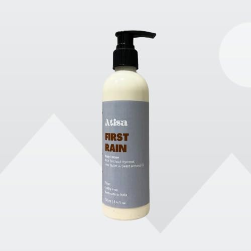 Atisa First Rain Body Lotion - Hydrating Moisturizer for Dry Skin | Natural Ingredients for Soft & Smooth Skin | Perfect for Daily Use & After Shower
