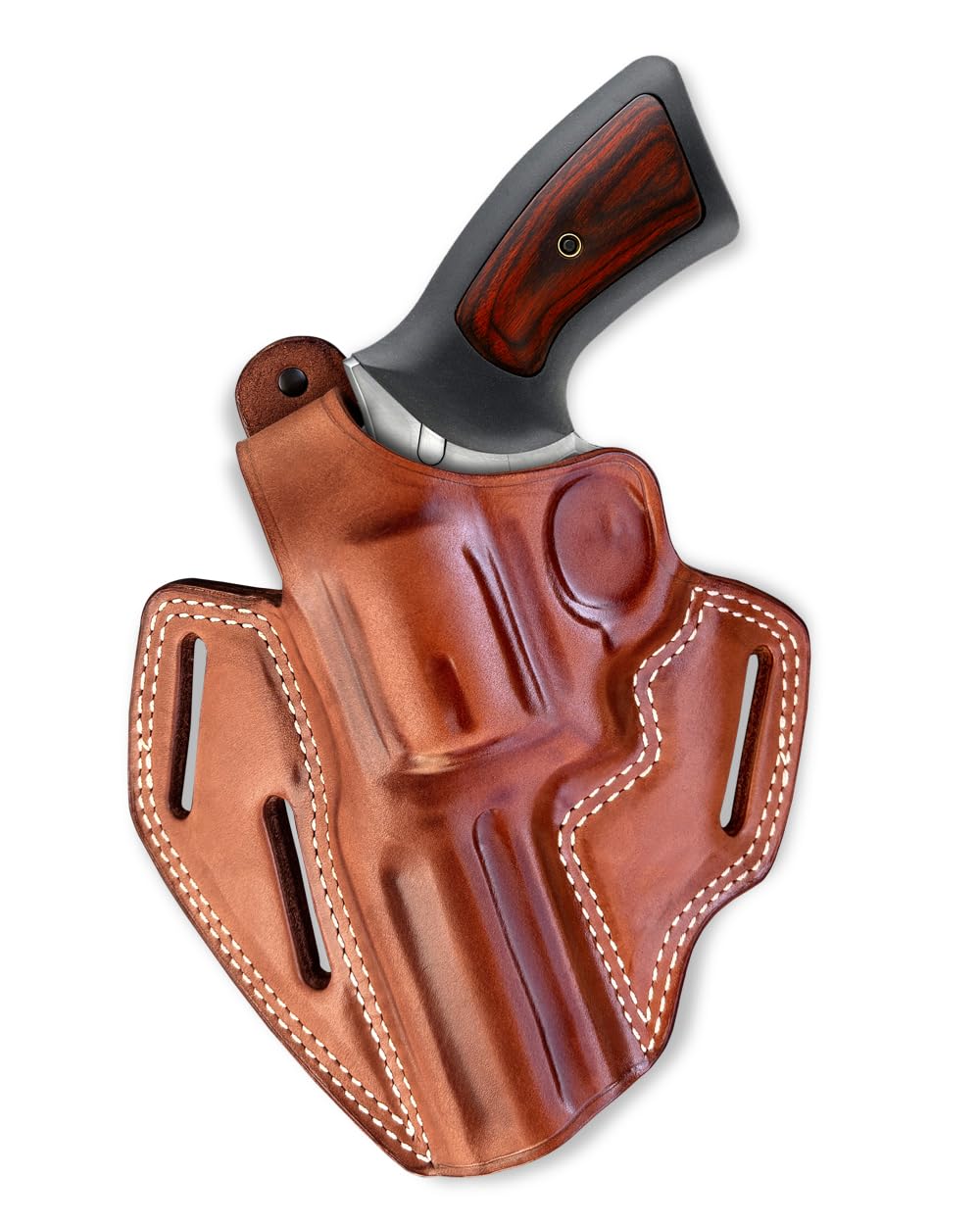 Premium Leather OWB Pancake Holster for Ruger GP-100 357 Magnum (4.20