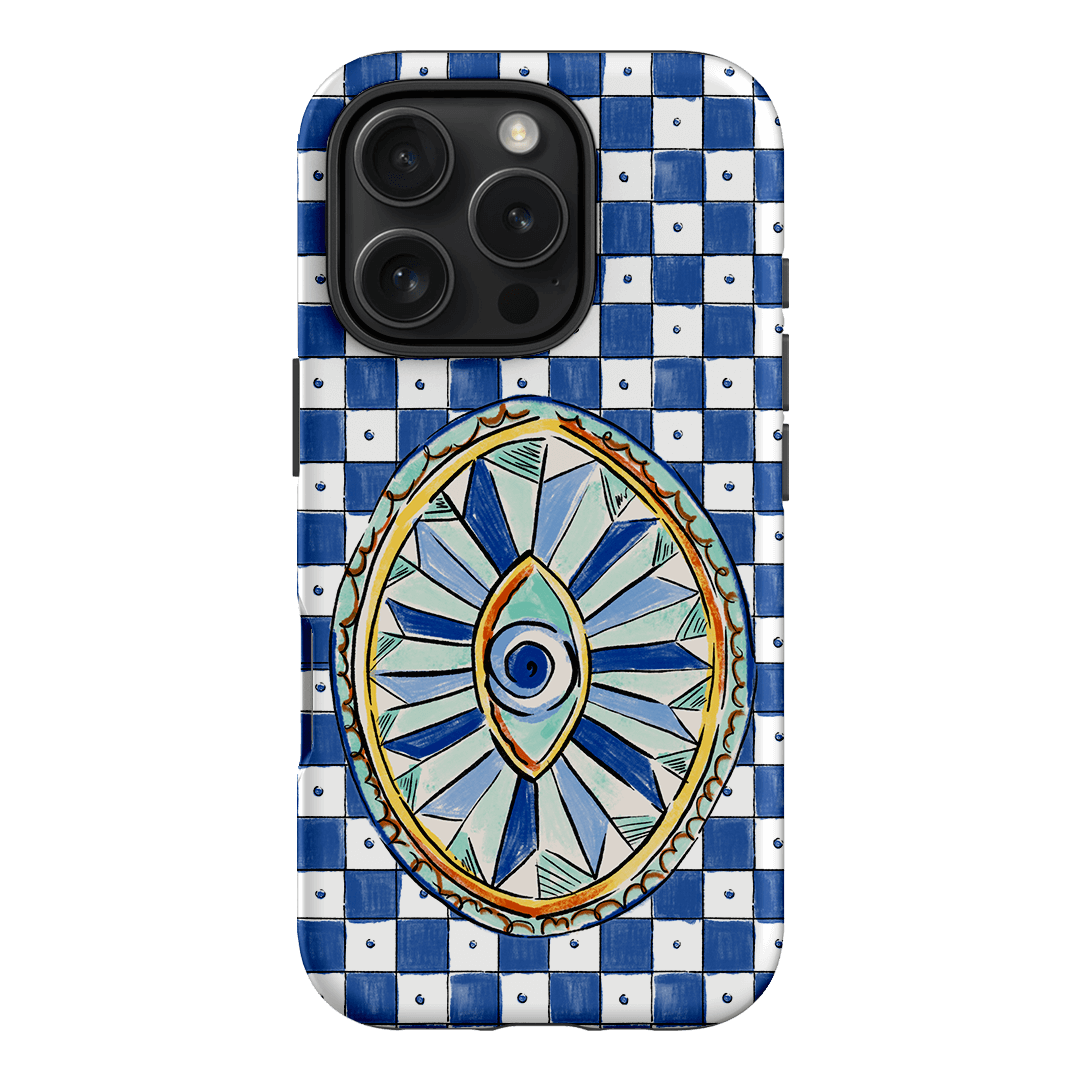 Evil Eye Protection Phone Case - Trendy & Durable Anti-Scratch Cover for iPhone & Samsung - Perfect for Travel, Work & Daily Use