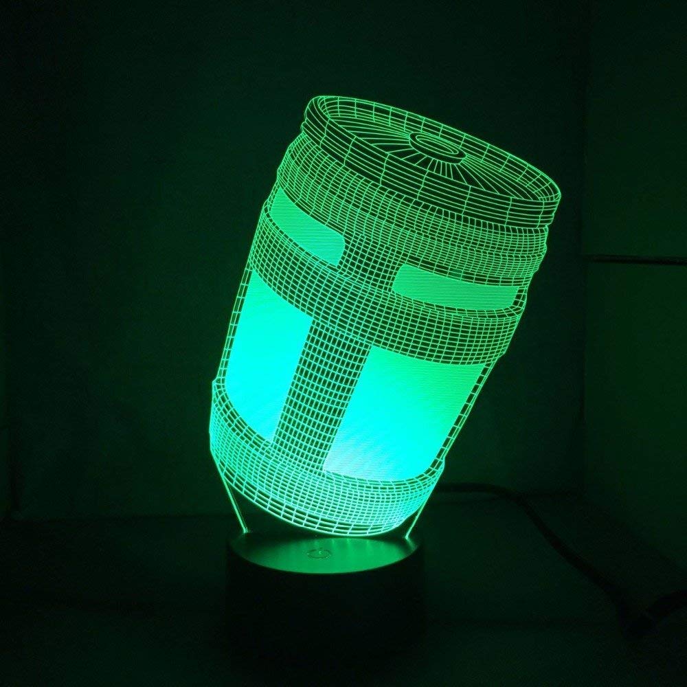 3D Chug Jug Night Light - 7 Color Changing LED Table Lamp with Optical Illusion Effect for Kids Room, Gaming Setup & Birthday Gifts | Christmas Decor, Desk Accessory & Home Lighting