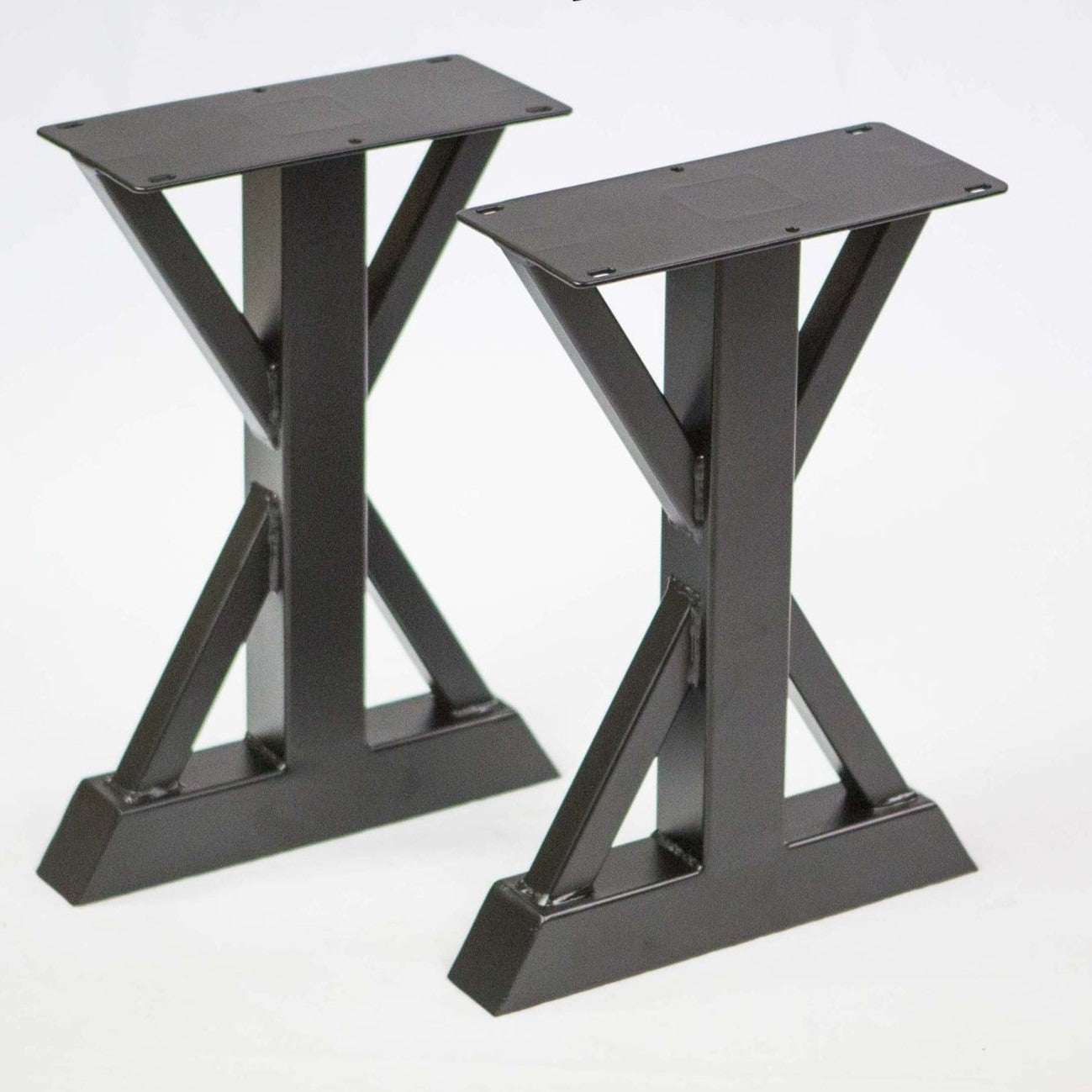 SS500 Trestle Bench Legs - 1 Pair (41cm x 26cm) - Heavy Duty Wooden Table Legs for DIY Furniture, Farmhouse Dining Tables & Workbenches - Perfect for Home, Office & Workshop Projects